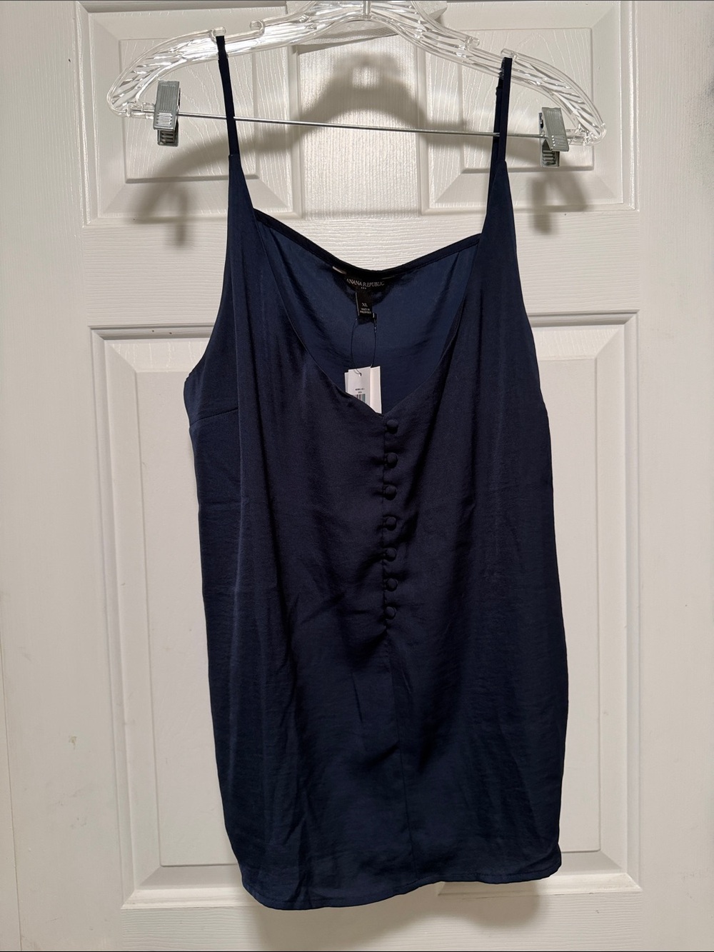 Banana Republic Navy Button-Front Camisole Tank